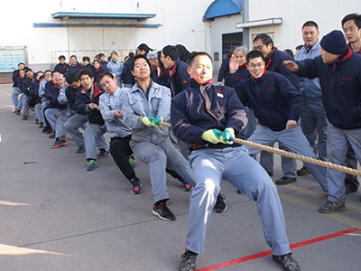 Tug of War Competition Was Held to Celebrate the Coming Chinese New Year