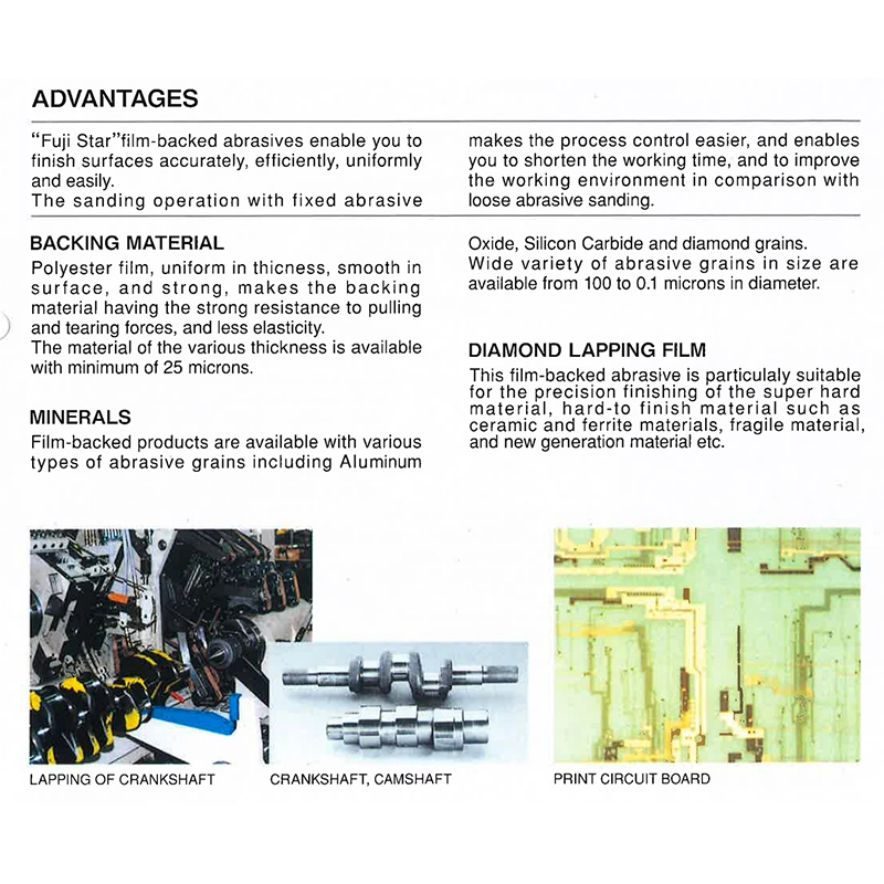 Application Of Fuji Star® Lapping Film